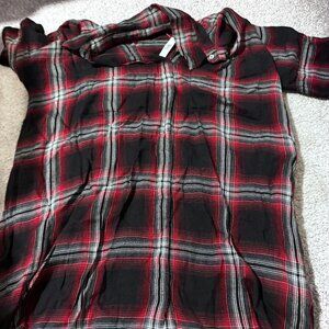 Madewell Red and Black Plaid Dress